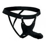 Size Matters Hollow Strap-On Black İçi Boş Kemerli Penis 25 Cm