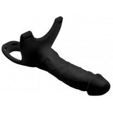 Size Matters Hollow Strap-On Black İçi Boş Kemerli Penis 25 Cm