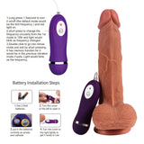 Shequ Dildo Series Little Dean Natural Doku 19.5 cm Titreşimli Realistik Penis