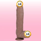 Erox Dildo Series Double Layer Hareketli Deri Büyük Realistik Penis