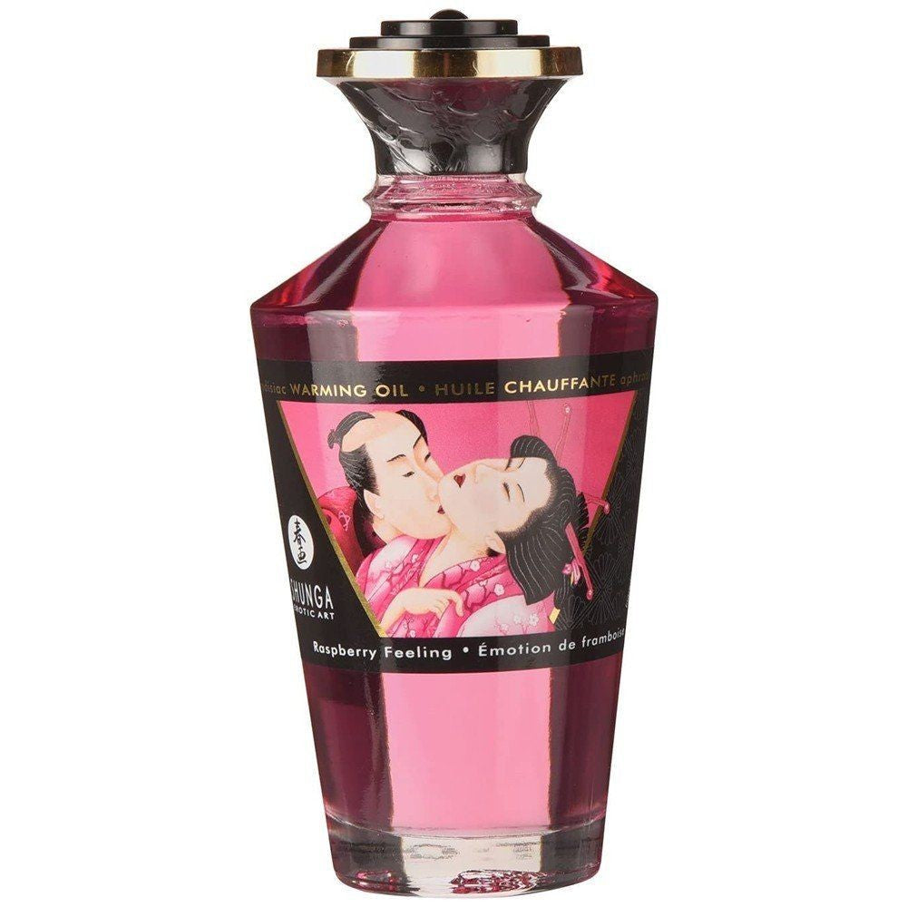 Shunga Aphrodisiac Warming Oil Raspberry Aromalı Isıtmalı Masaj Yağı 100 Ml.