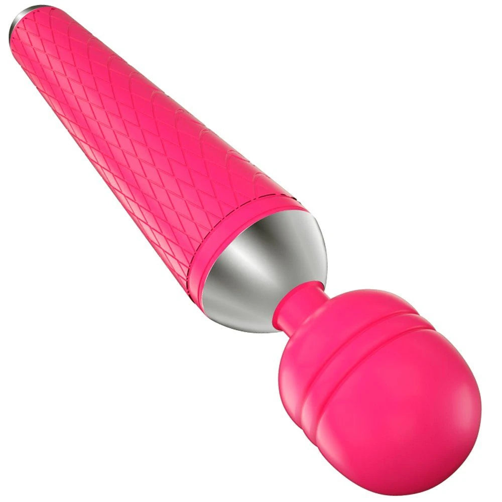 Wi-Wand Yüksek Titreşimli Güçlü Medikal Silikon Masaj Wand Vibratör Pembe