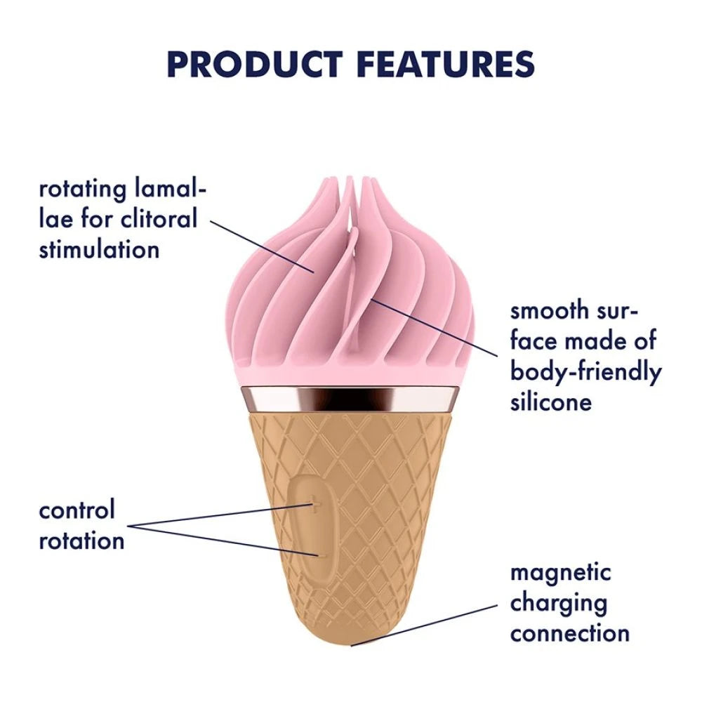 Satisfyer Sweet Treat Spinnator Şarjlı Vibratör-Pink