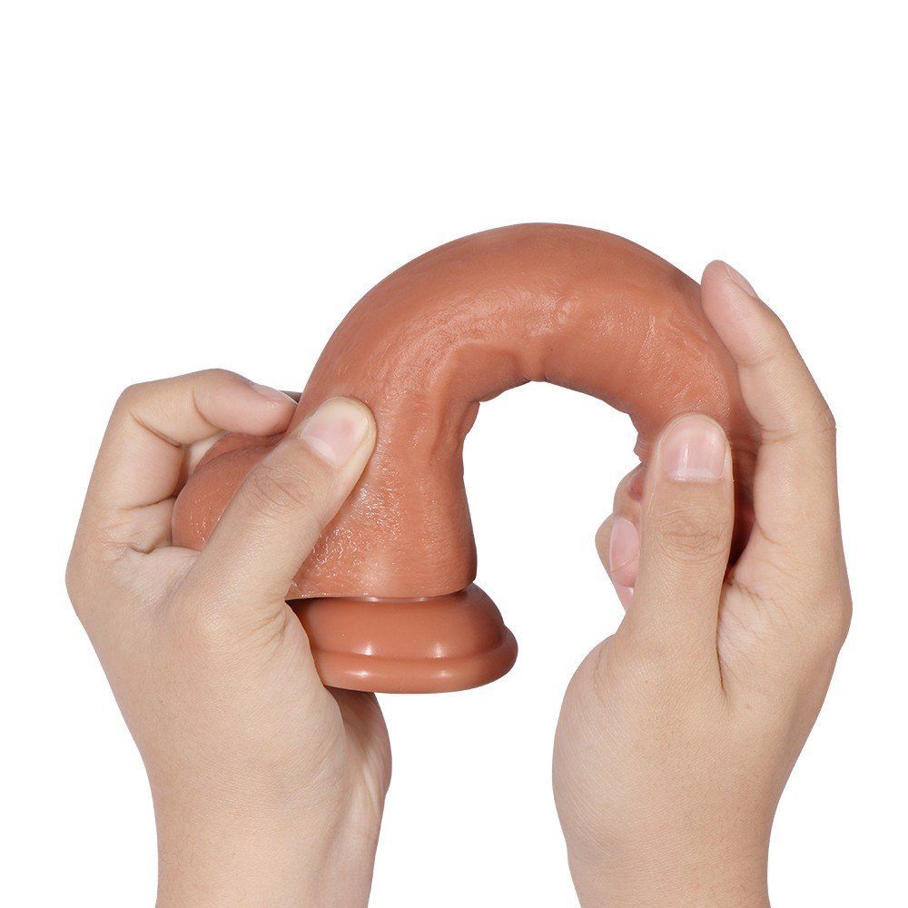 Shequ Dildo Series Archie Natural Çift Katmanlı 21 Cm Realistik Penis