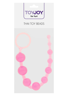Toy Joy Thai Boncuklu Kademeli Artan Pembe Renk Anal Zevk Topları