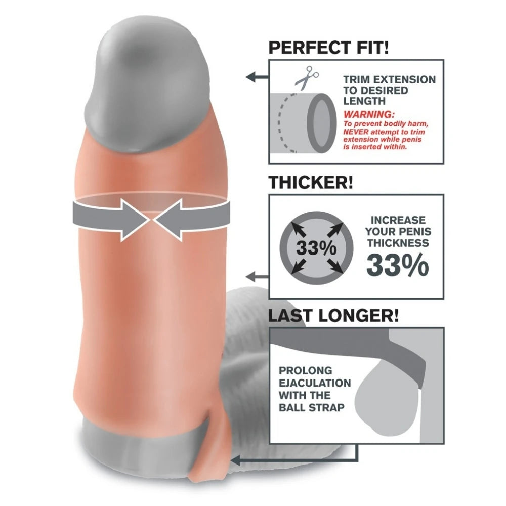 Pipedream Fantasy X-Tensions Real Feel Enhancer Xl Amerikan Penis Kılıfı