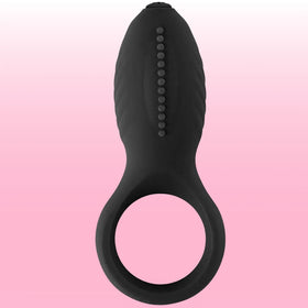 Erox The Cock Ring Nuo Dual Klitoral Titreşimli Penis Halkası-Black