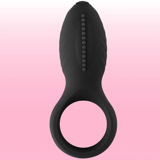 Erox The Cock Ring Nuo Dual Klitoral Titreşimli Penis Halkası-Black