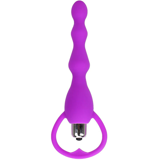 Erox Anal Fantasy Boğumlu Titreşimli Anal Vibratör-Purple