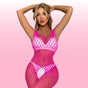 Erox She Sein Fishnet Seksi Vücut Çorabı-Pembe