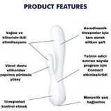 Satisfyer Mono Flex Telefon Kontrollü Rabbit Vibratör-White