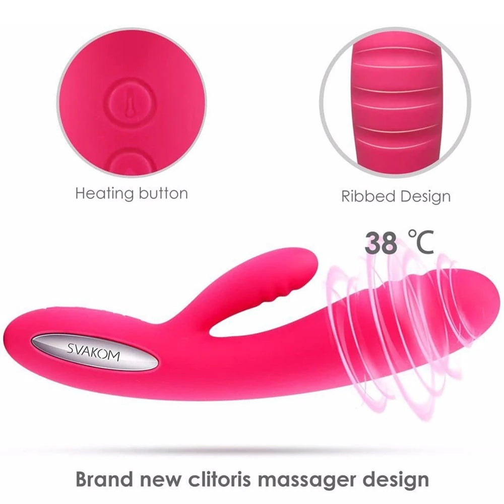 Svakom Adonis Çift Motorlu G Spot Isıtmalı Vibratör