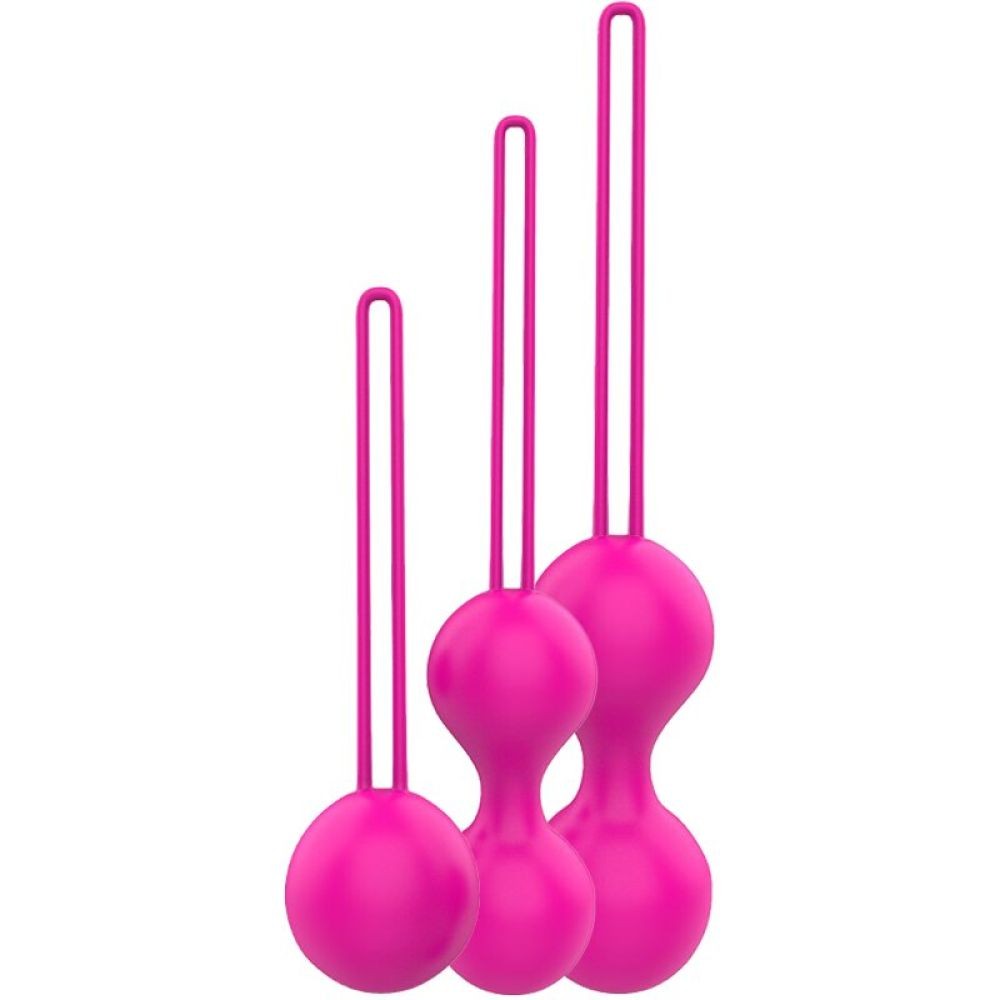 Erox Kegel Balls Exercisers Metal Ağırlıklı Kegel Egzersiz Topu Set-Pink