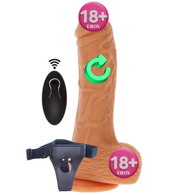 ToyJoy Naked Rotating Dildo Silicone Belden Bağlamalı Hareketli Penis 20 Cm.
