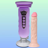 Erox Suction Cup Sex Machine Realistik Penis Uyumlu Seks Makinesi-Purple