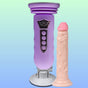Erox Suction Cup Sex Machine Realistik Penis Uyumlu Seks Makinesi-Purple