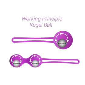 Erox Kegel Benwa Metal Jiggle Balls Kegel Top-Pink