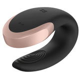Satisfyer Double Love Telefon ve Kumanda Kontrollü Vibratör-Black