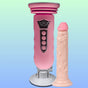 Erox Suction Cup Sex Machine Realistik Penis Uyumlu Seks Makinesi-Pink