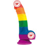 Lovetoy Prider Dildo 20 cm Renkli Soft Doku Realistik Penis LV410027