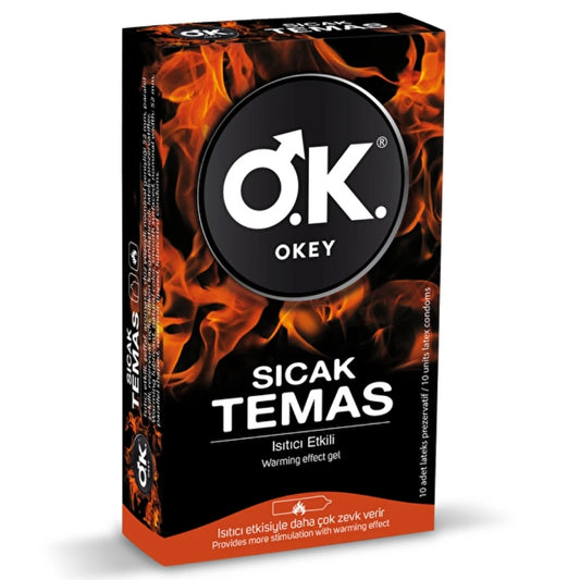Okey Sıcak Temas 10'lu Prezervatif Kondom