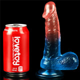 Lovetoy Dazzle Studs Dildo Curve 19 cm Jel Doku Realistik Penis