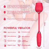 Erox Rose Emiş Güçlü ve İleri Geri Hareketli Gül Vibratör