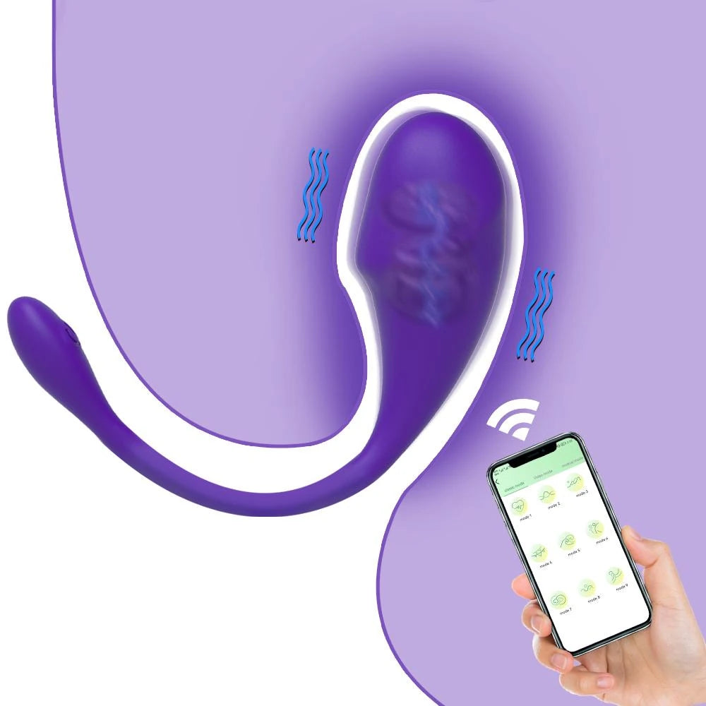 Erox Push Telefon Kontrollü Giyilebilir Vibratör Purple