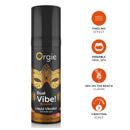 Orgie Dual Vibe Kissable Liquid Vibrator İntimate Gel 15 Ml.