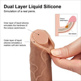 Lovetoy Dual Layered Cock 20 cm Realistik Penis LV4004-Brown