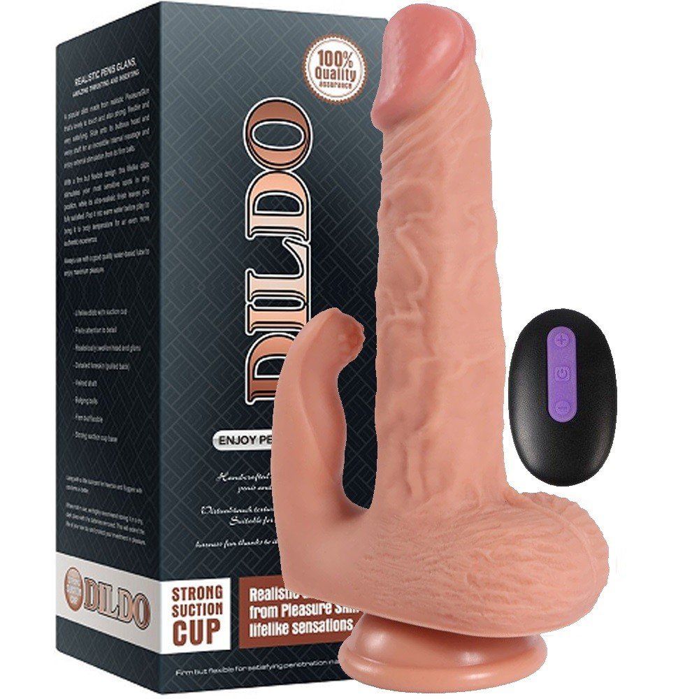 Dildo Series Hadun Klitoris Stimülasyon Dual Titreşimli Realistik Penis