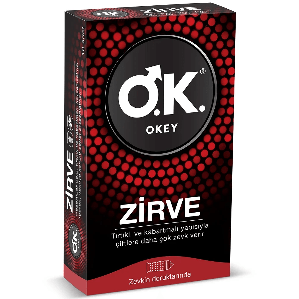 Okey Zirve 10'lu Paket Prezervatif Kondom