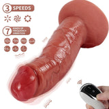 Shequ Tom Vibrating Dildo 20 Cm Belden Bağlamalı Hareketli Realistik Penis