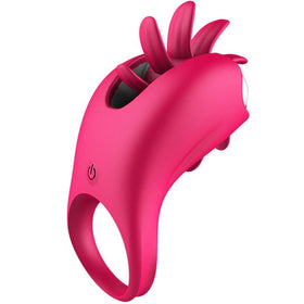 Erox The Cock Ring Clitoral Stimulating Şarjlı Penis Halkası-Pink