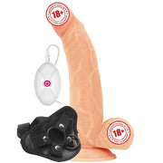 Lovetoy Vibrating Easy Strapon 21.5 Cm Kemerli Titreşimli Penis