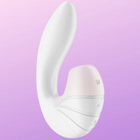 Satisfyer Supernova Insertable Double Emiş Güçlü Vibratör-White