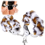 Erox Fetish Fantasy Series Metalic Hand Cuffs Peluşlu Metal Kelepçe-Leopar