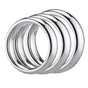 Calexotics Silver Ring 3 Piece Set Metal Penis Halkası Seti