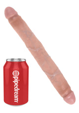 Pipedream King Cock 12 İnc Slim 30 Cm Çift Başlı Karamel Rengi Realistik Penis