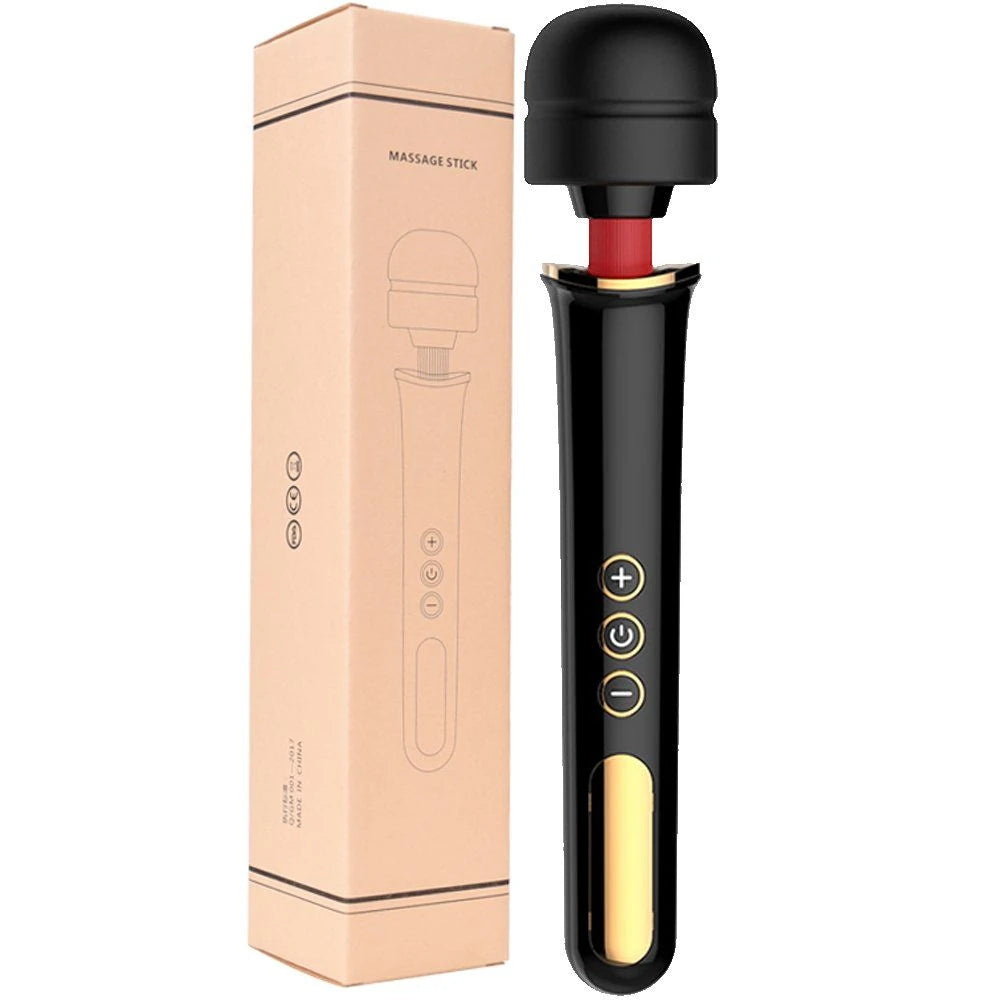 Erox New Professional 10 Modlu Güçlü Masaj Aleti Siyah