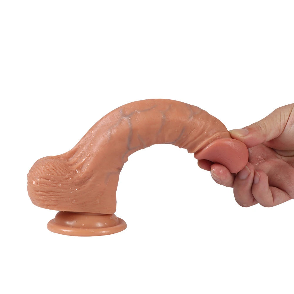 Shequ Dildo Series Kevin 20 cm Flexible Realistik Penis Model 2