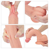 Lovetoy Dual Layered Silicone Cock 21.5 cm Realistik Penis LV4003F