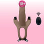 Aphrodisia Hollow Strap-On Flesh 17 Cm İçi Boş Titreşimli Kemerli Penis-Flesh