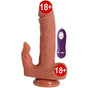 Dildo Series 10 Modlu Titreşimli Klitoris Uyarıcılı 19 Cm Realistik Penis