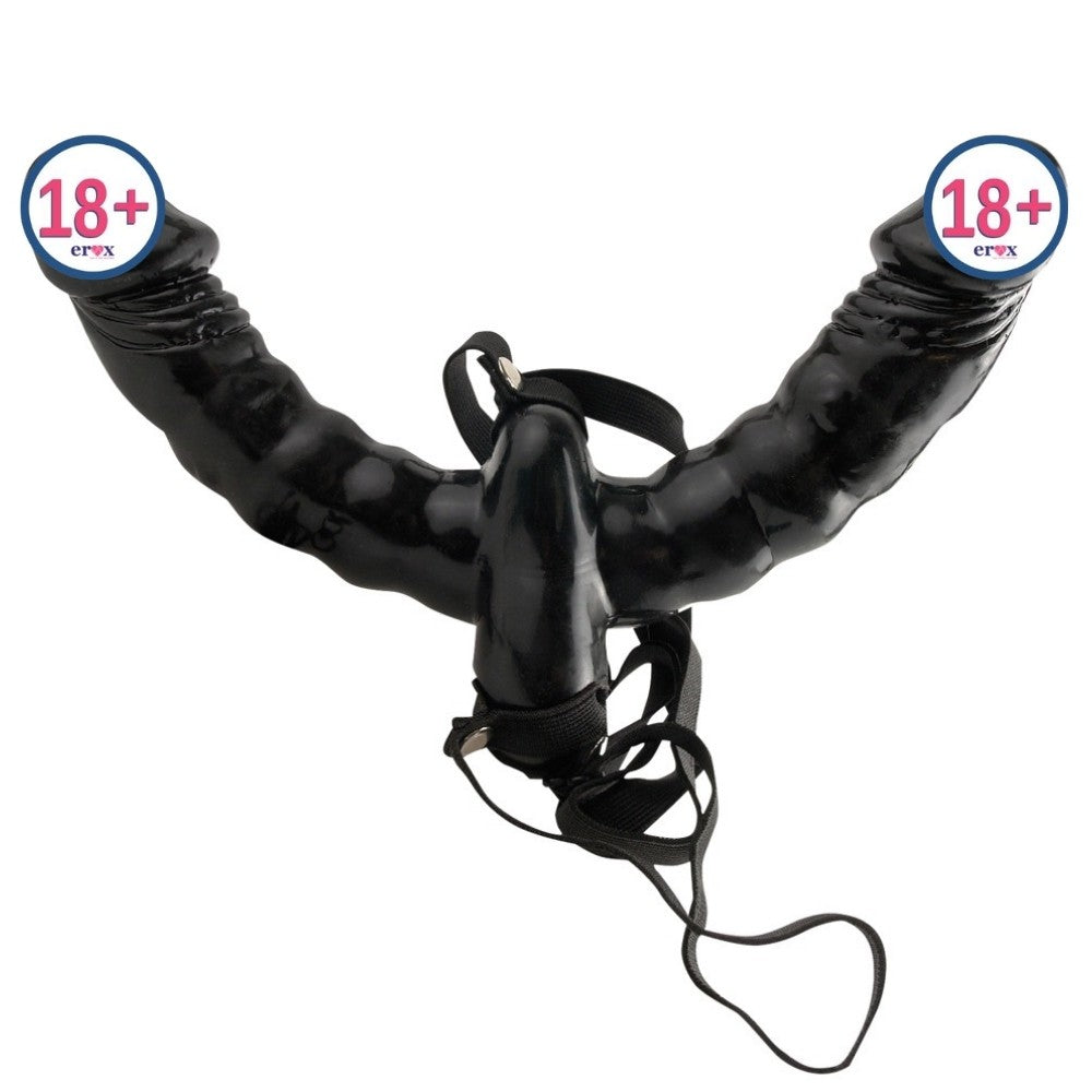 Pipedream Fetish Fantasy Series Vibrating Double Delight Çift Taraflı Strap-On