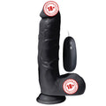 Xise Dildo Series Adam Rubber 21 cm Titreşimli Realistik Zenci Penis XS-WBC10012-V-Black