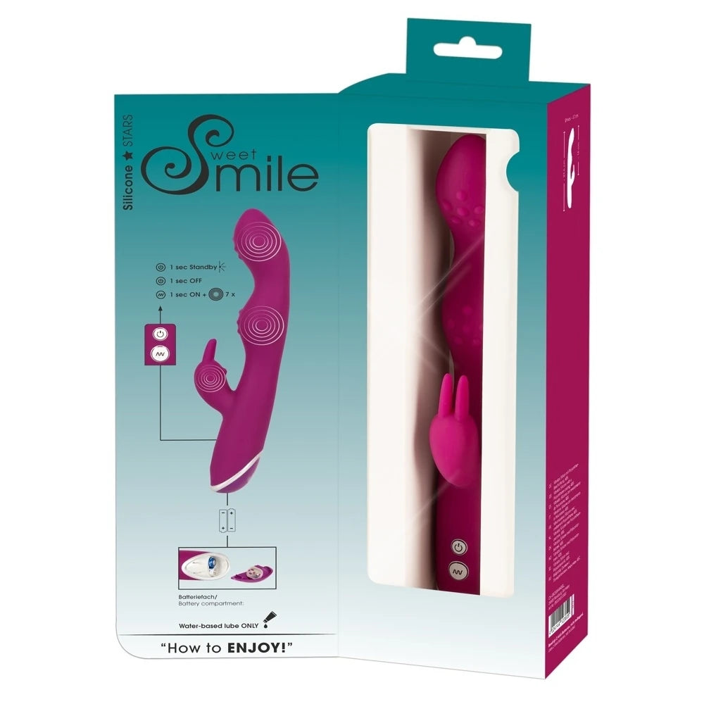 Sweet Smile A & G-Spot 3 Motor Double Rabbit Vibratör