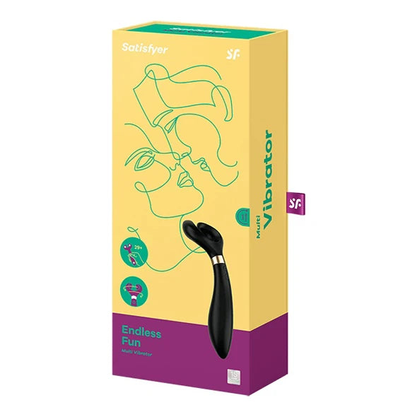Satisfyer Endless Fun Çiftlere Özel Vibratör ve Penis Halkası-Black