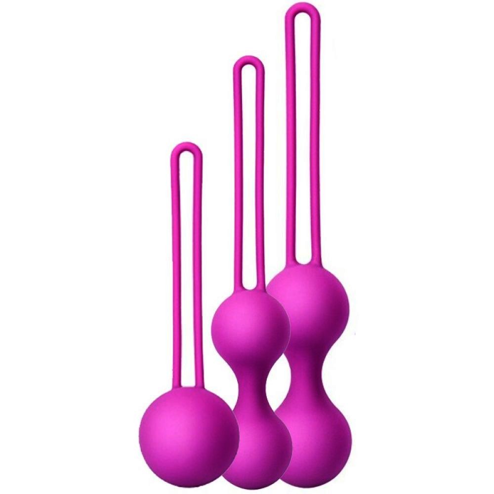 Erox Kegel Balls Exercisers Metal Ağırlıklı Kegel Egzersiz Topu Set-D.Purple