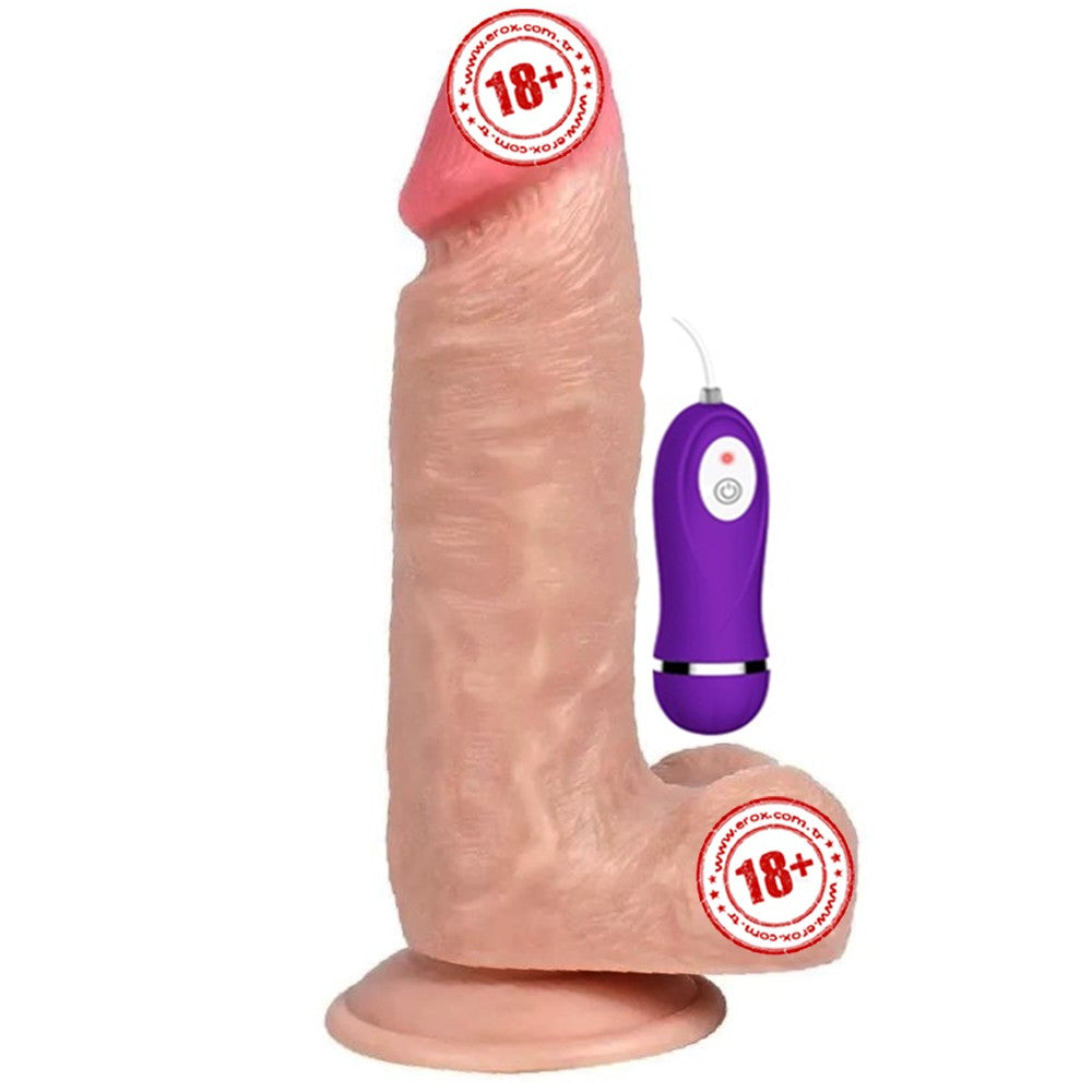 Shequ Vibrating Dildo Dragon 17.5 cm Titreşimli Realistik Penis SQ-WBC10027-V